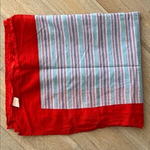 Red and Blue Striped Swim Sarong